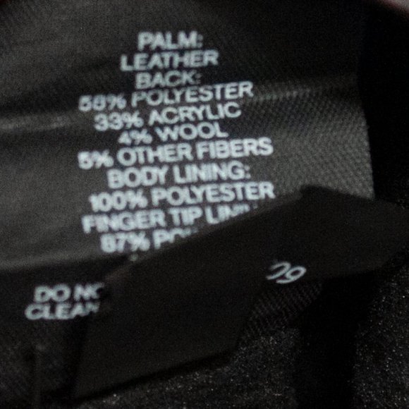 NWT Express Genuine Leather Houndstooth Touchscreen Compatible Gloves - Picture 9 of 9